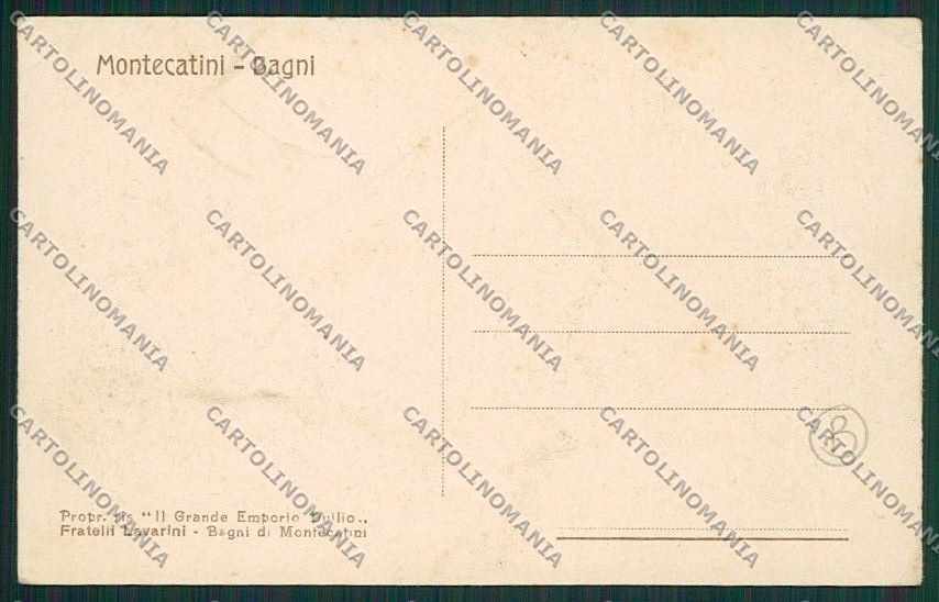 Pistoia Montecatini cartolina QQ1455 – retro