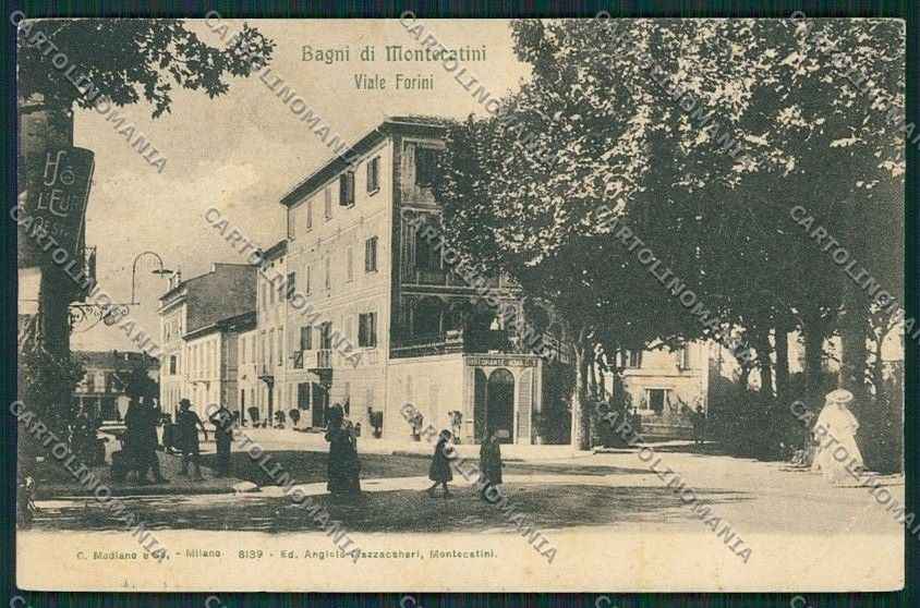 Pistoia Montecatini PIEGA cartolina QQ1473 – fronte
