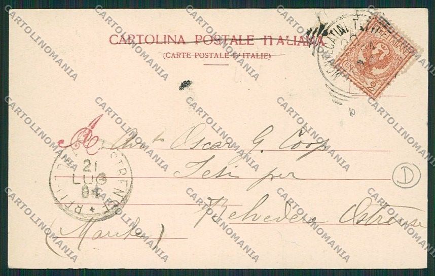 Pistoia Montecatini cartolina QQ1483 – retro
