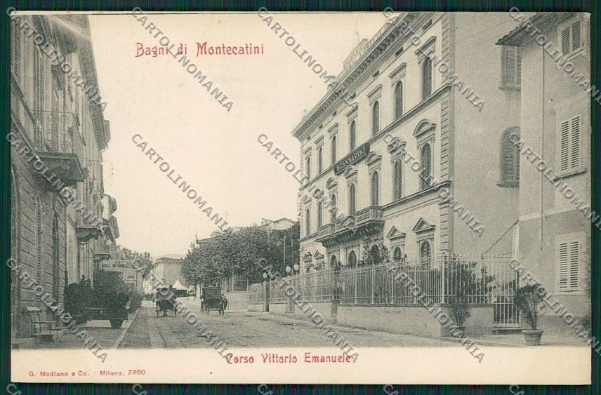 Pistoia Montecatini cartolina QQ1490 – fronte