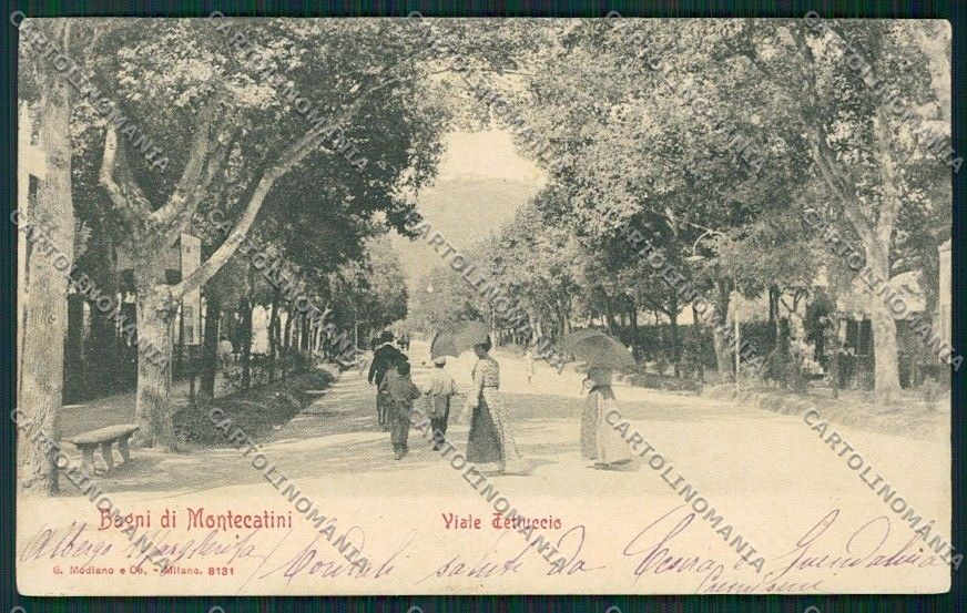 Pistoia Montecatini cartolina QQ1505 – fronte