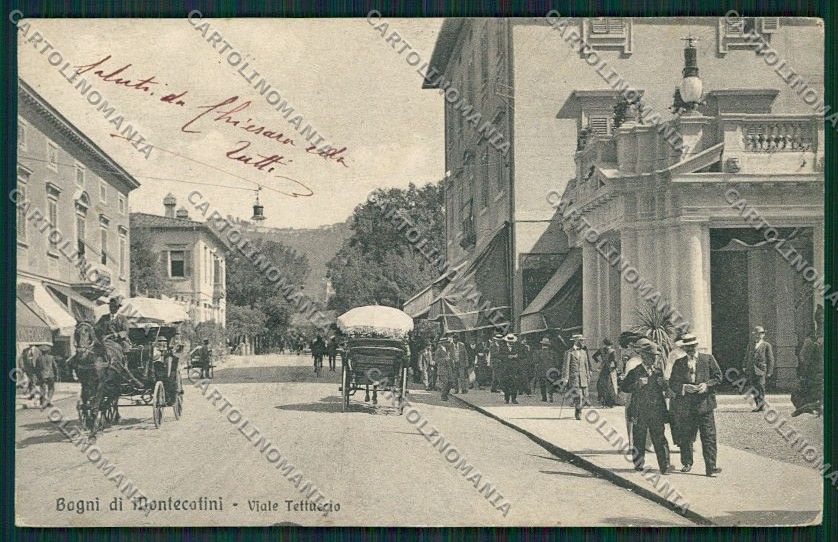 Pistoia Montecatini cartolina QQ1514 – fronte