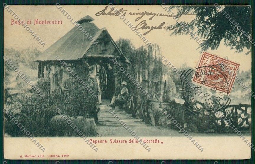Pistoia Montecatini cartolina QQ1516 – fronte