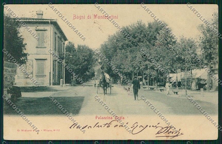 Pistoia Montecatini cartolina QQ1517 – fronte