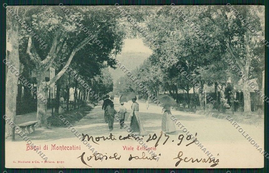 Pistoia Montecatini cartolina QQ1518 – fronte