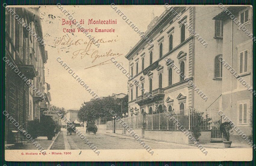 Pistoia Montecatini cartolina QQ1523 – fronte