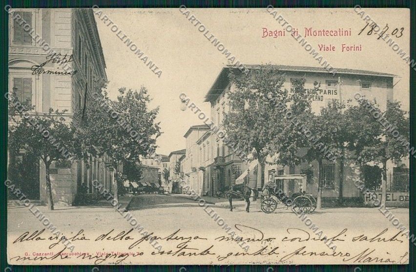 Pistoia Montecatini cartolina QQ1525 – fronte