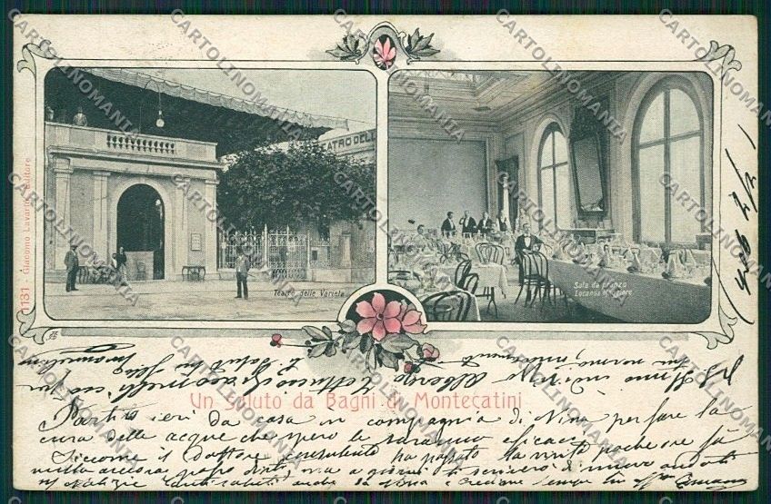 Pistoia Montecatini cartolina QQ1550 – fronte