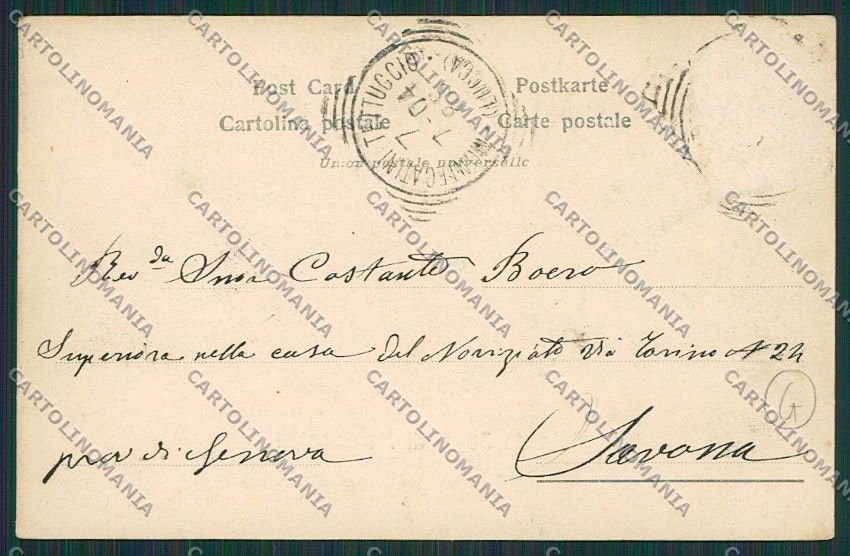 Pistoia Montecatini cartolina QQ1550 – retro