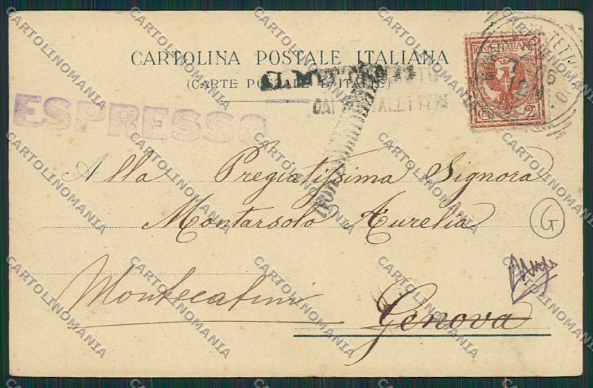 Pistoia Montecatini cartolina QQ1552 – retro