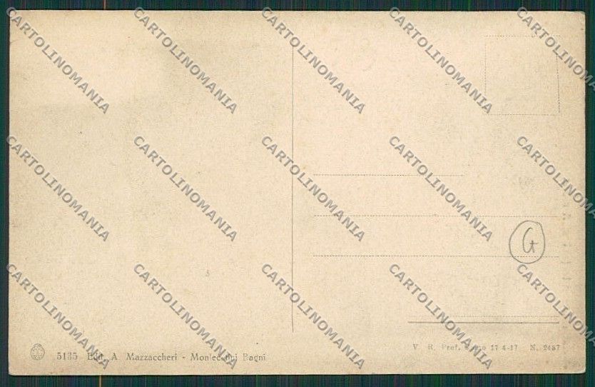 Pistoia Montecatini cartolina QQ1553 – retro