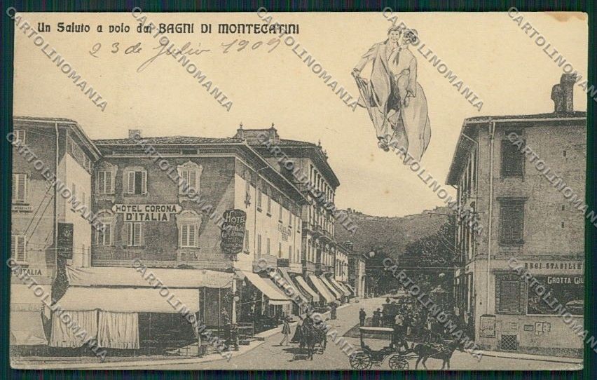 Pistoia Montecatini Surrealismo cartolina QQ1554 – fronte
