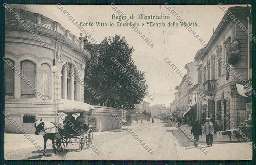 Pistoia Montecatini TRACCE UMIDO cartolina QQ1561 – fronte