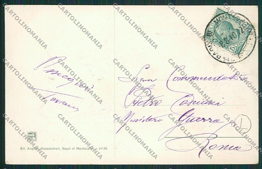 Pistoia Montecatini cartolina QQ1569 – retro