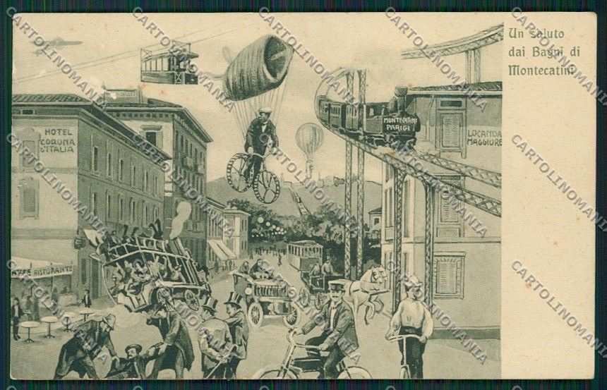 Pistoia Montecatini Surrealismo cartolina QQ1572 – fronte