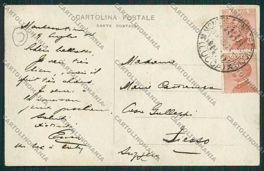 Pistoia Montecatini Foto cartolina QQ1610 – retro