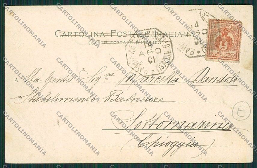 Pistoia San Marcello Pistoiese Gavinana PIEGA cartolina QQ1644 – retro