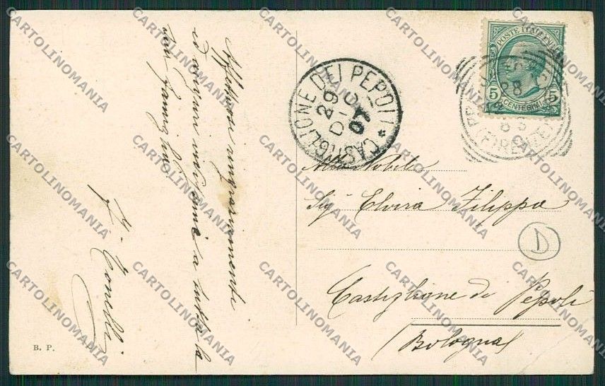 Prato Città PIEGA D'ANGOLO cartolina QQ1673 – retro
