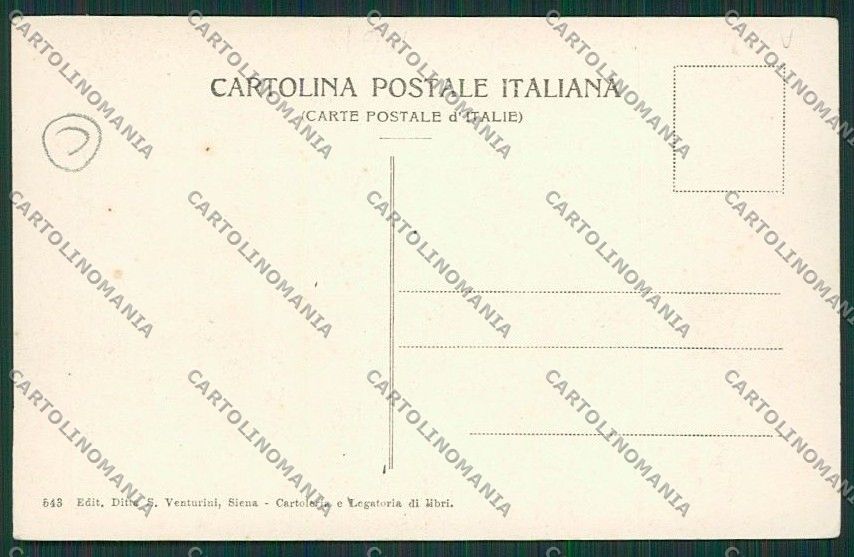 Siena Città Costumi cartolina QQ1713 – retro
