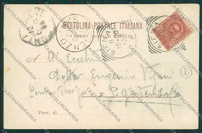 Siena Città Costumi cartolina QQ1731 – retro