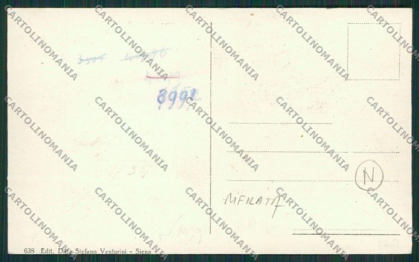 Siena Città Porta Romana Filovia RIFILATA cartolina QQ1780 – retro