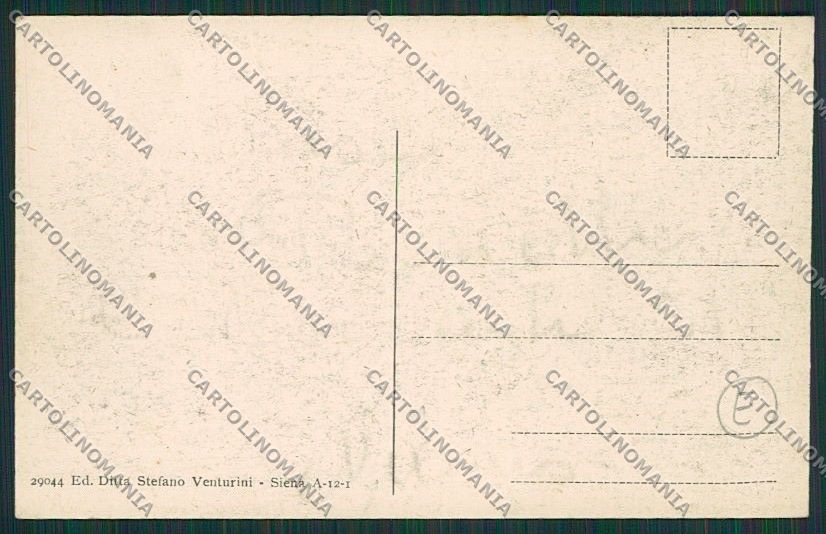 Siena Città Palio ABRASA cartolina QQ1804 – retro