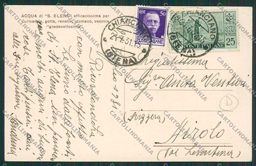 Siena Chianciano PIEGA cartolina QQ1818 – retro