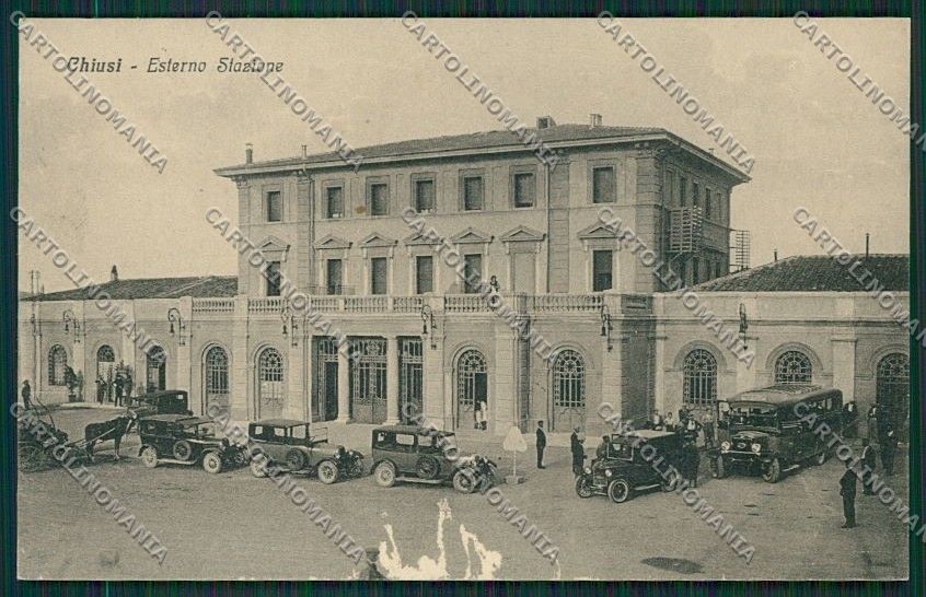 Siena Chiusi Stazione ABRASA cartolina QQ1828 – fronte