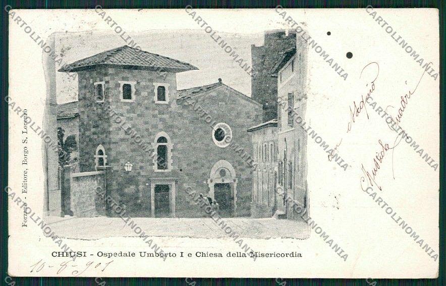 Siena Chiusi Ospedale cartolina QQ1831 – fronte