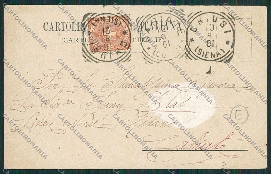 Siena Chiusi Ospedale cartolina QQ1831 – retro