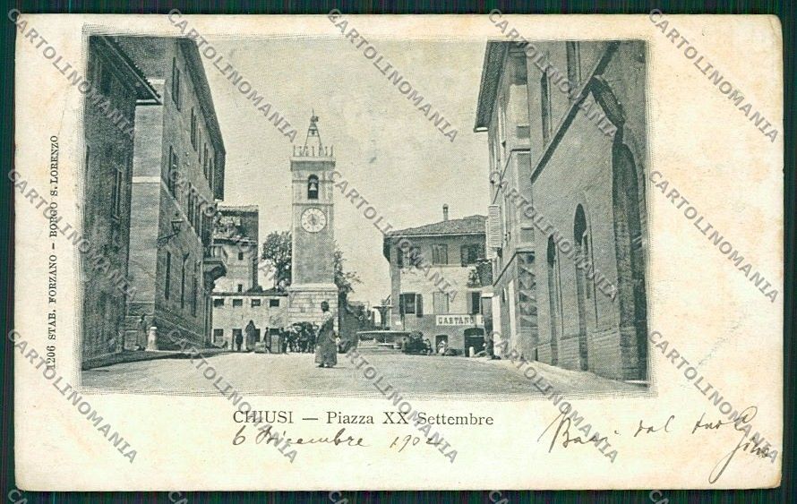 Siena Chiusi cartolina QQ1833 – fronte