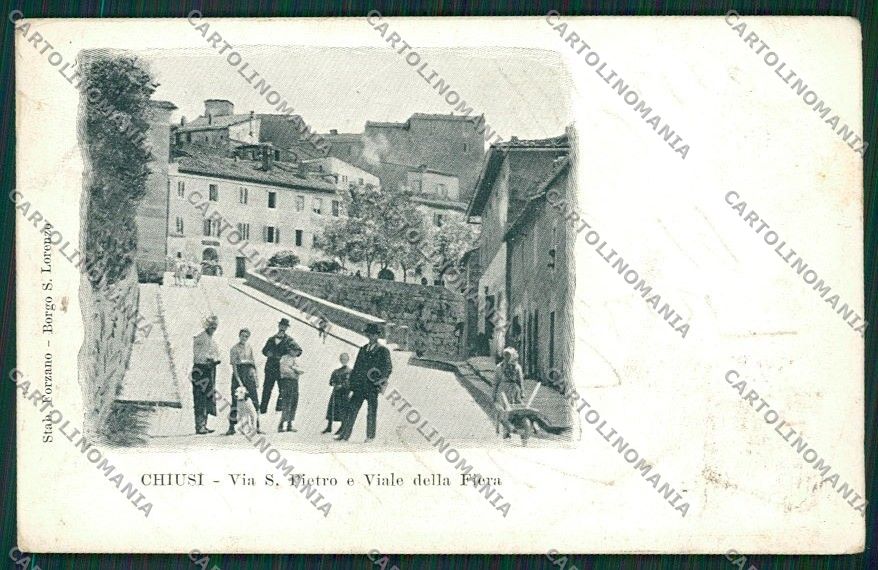 Siena Chiusi cartolina QQ1836 – fronte