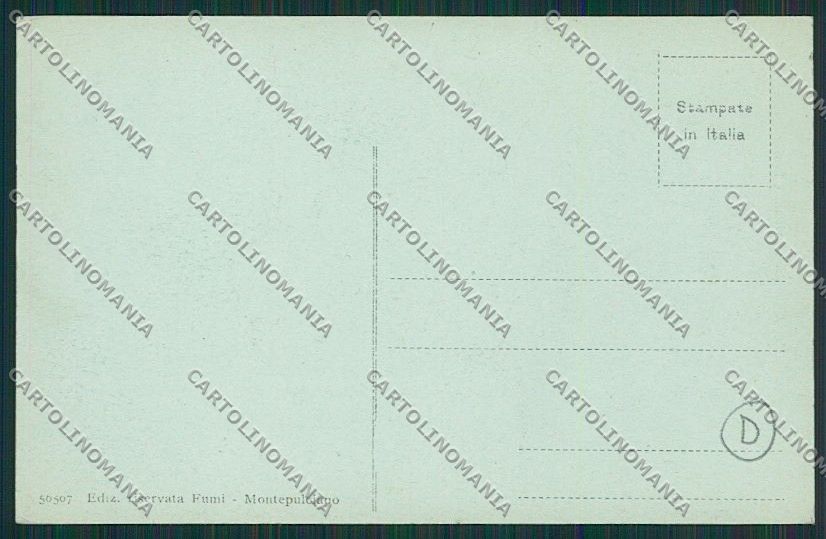 Siena Montepulciano cartolina QQ1839 – retro