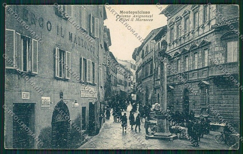 Siena Montepulciano PIEGHINA cartolina QQ1840 – fronte