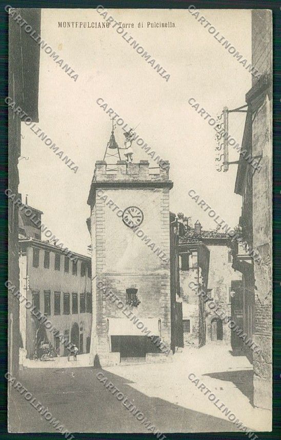 Siena Montepulciano PIEGHINA cartolina QQ1843 – fronte