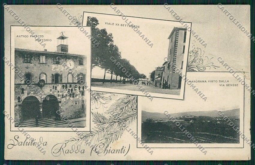 Siena Radda in Chianti Saluti da STRAPPO cartolina QQ1845 – fronte