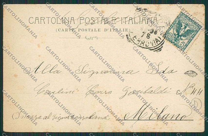 Siena San Gimignano cartolina QQ1859 – retro