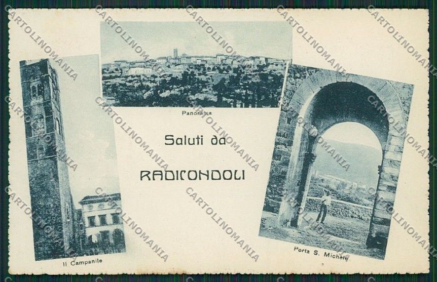 Siena Radicondoli Saluti da cartolina QQ1875 – fronte