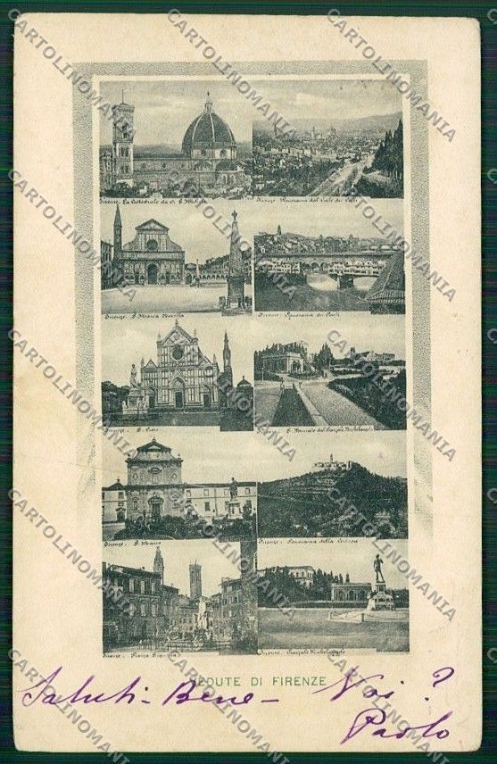 Firenze Città cartolina QQ1898 – fronte