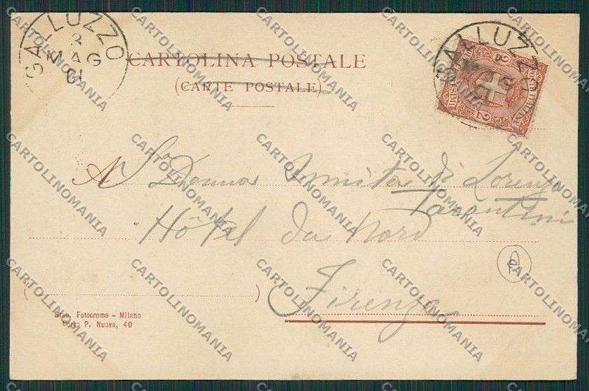 Firenze Città cartolina QQ1910 – retro