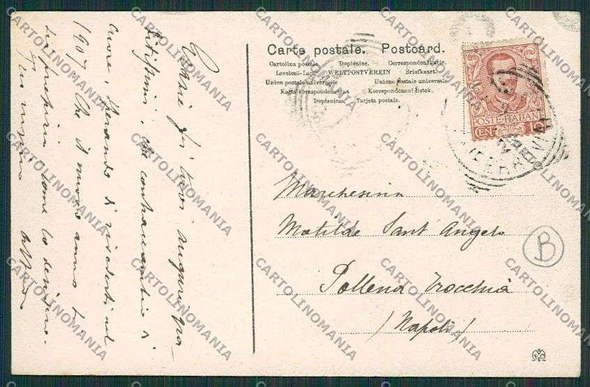 Firenze Città Sinagoga cartolina QQ1926 – retro