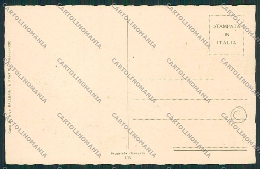 Firenze Città Via Solferino cartolina QQ1934 – retro