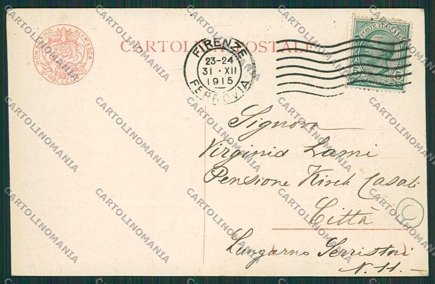 Firenze Città cartolina QQ1945 – retro