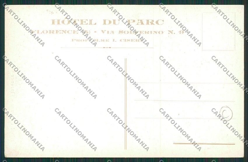 Firenze Città Pubblicitaria cartolina QQ1955 – retro