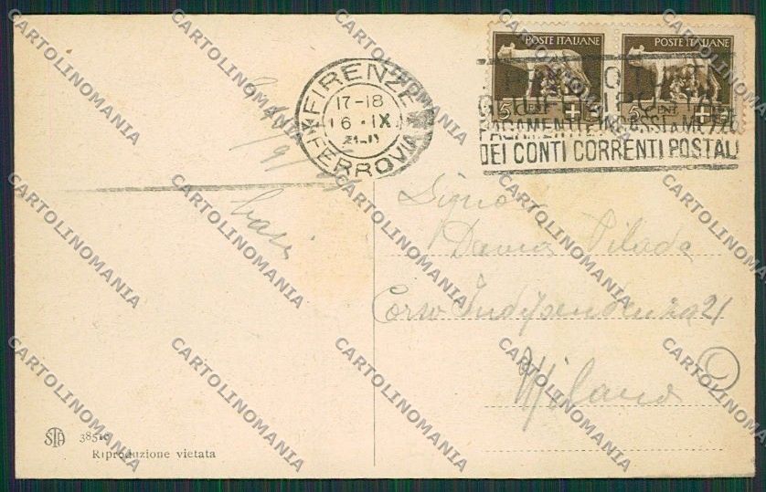 Firenze Città cartolina QQ1970 – retro