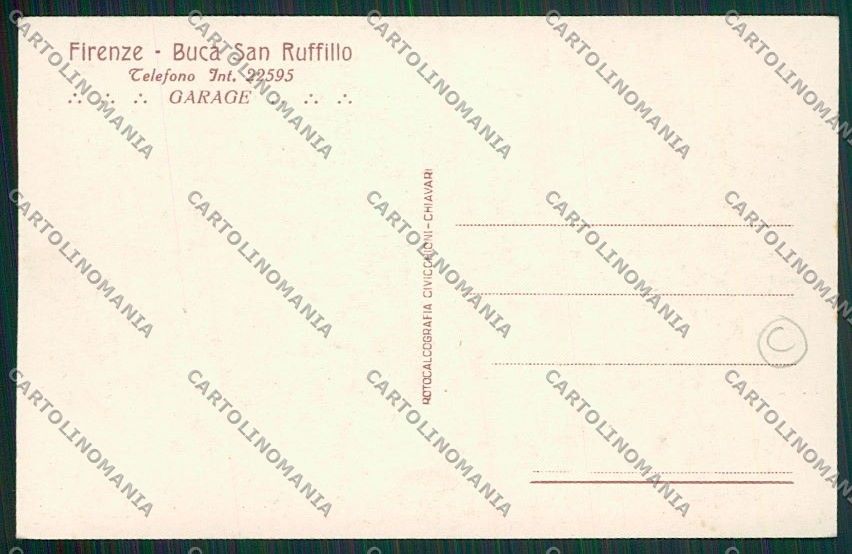 Firenze Città Pubblicitaria cartolina QQ1978 – retro