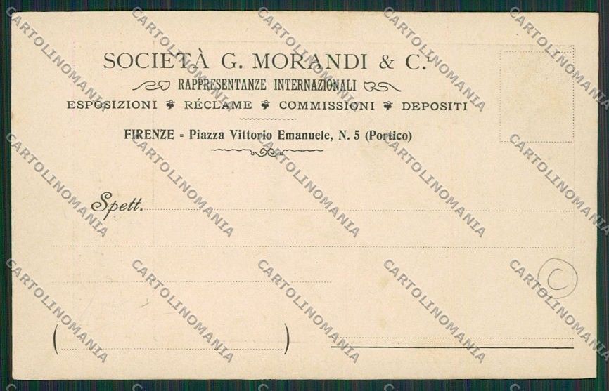 Firenze Città Pubblicitaria cartolina QQ1989 – retro