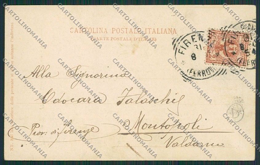 Firenze Città Costumi cartolina QQ2008 – retro