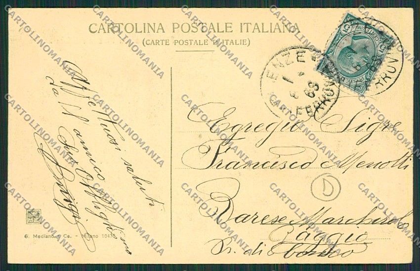 Firenze Città cartolina QQ2017 – retro