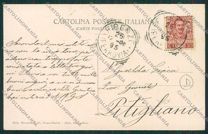 Firenze Città cartolina QQ2037 – retro